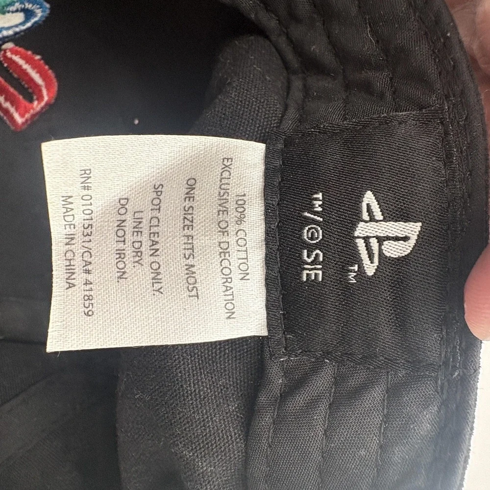 PlayStation Logo Embroidered Hat Black Rope Cap One Size Gaming Japan‎ Text